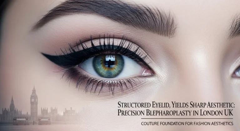 Structured Eyelid, Yields Sharp Aesthetic Precision Blepharoplasty in London UK as a Couture Foundation for Fashion Aesthetics