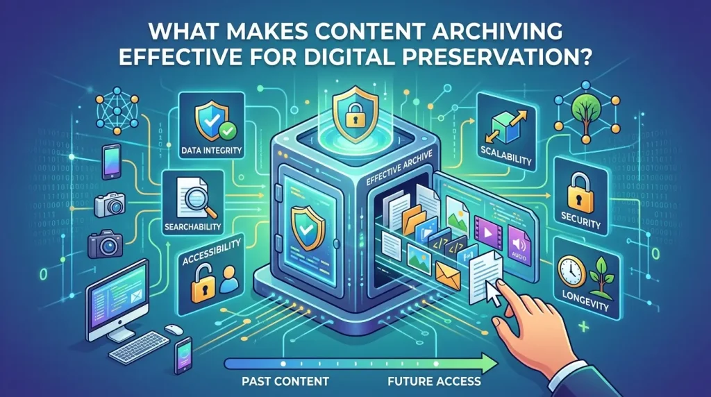 What Makes Content Archiving Effective for Digital Preservation